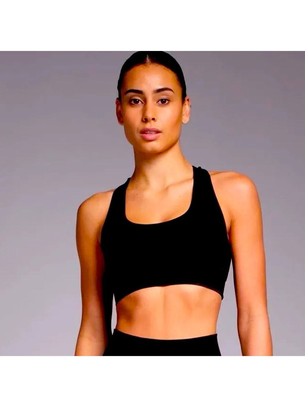 WOMENS PINK LOGO VICTORIA’S SECRET ULTIMATE LINED RACER BACK SPORTS BRA SMALL